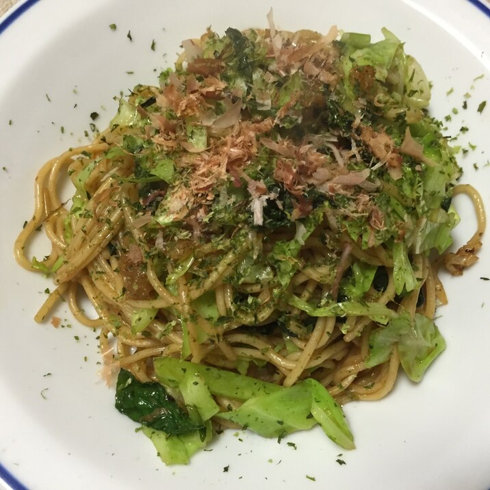 野菜たっぷりグリーン焼きソバ